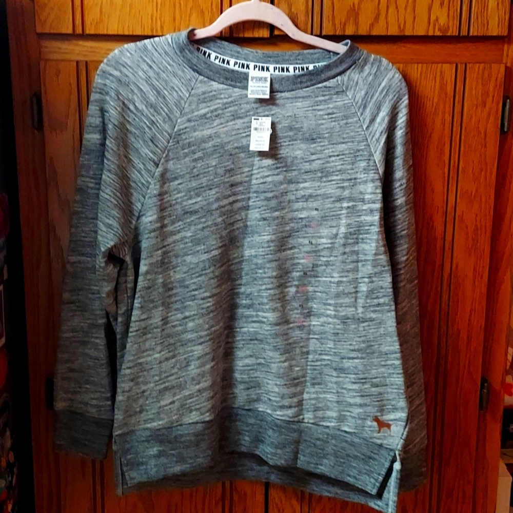 VS PINK HIGH LOW SWEATSHIRT NWT